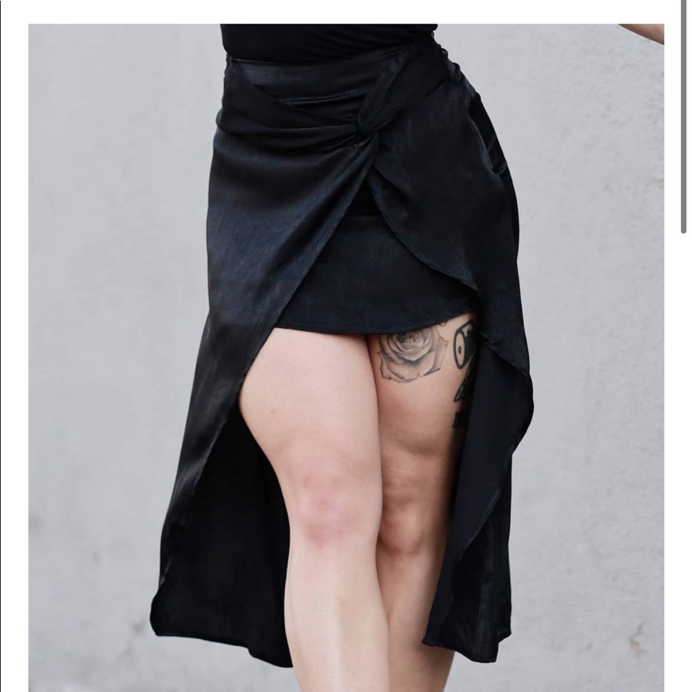 Cynthia Leu Wanderlust Satin Skirt